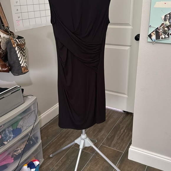 Kut From The Kloth Stitch Fix Mollee Classic Black Sleeveless Ruched Dress - Picture 5 of 8